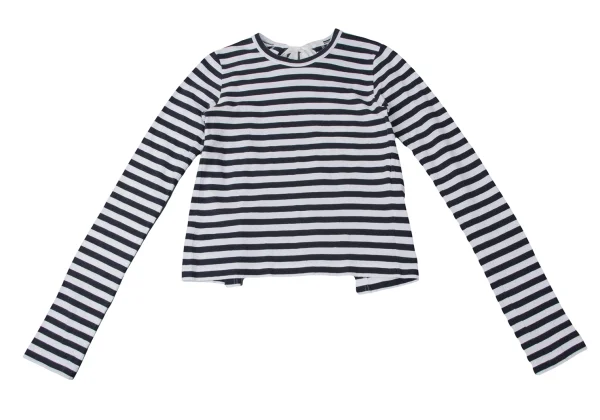 COMME des GARCONS Cotton Back Open Striped T-shirt K-165274_002