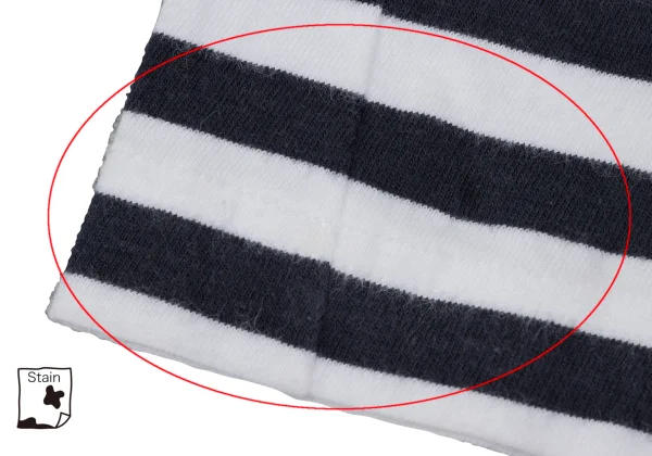 COMME des GARCONS Cotton Back Open Striped T-shirt K-165274_007