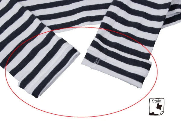 COMME des GARCONS Cotton Back Open Striped T-shirt K-165274_009