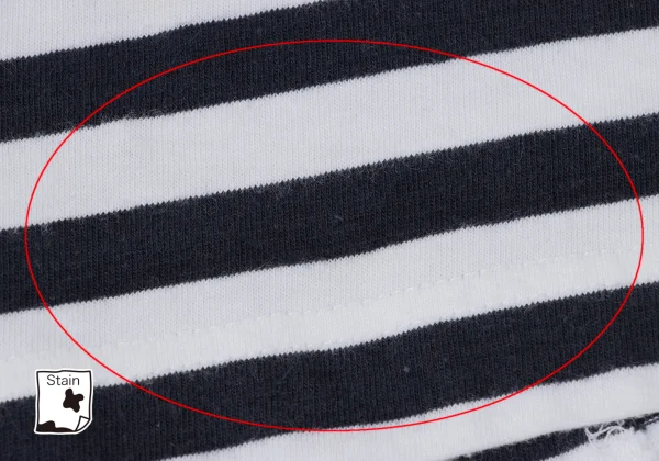 COMME des GARCONS Cotton Back Open Striped T-shirt K-165274_012