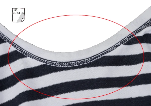 COMME des GARCONS Cotton Back Open Striped T-shirt K-165274_016