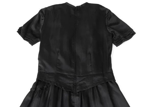 COMME des GARCONS Silk Switching Tiered Design Dress K-165277_011