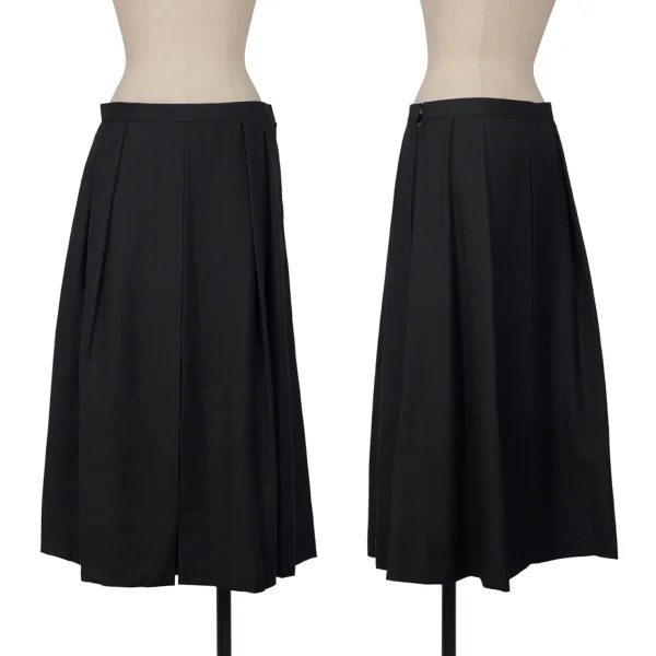 COMME des GARCONS Checked Frill Tape Inside Tuck Skirt Navy,Green M K-165278_001