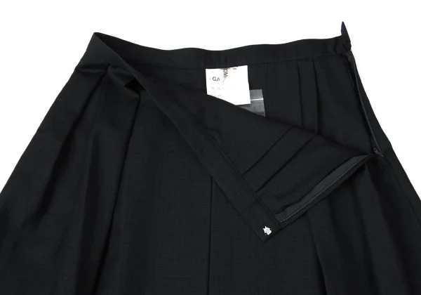 COMME des GARCONS Checked Frill Tape Inside Tuck Skirt K-165278_003