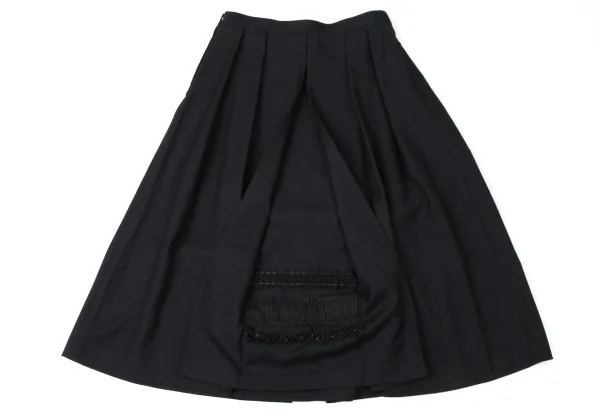 COMME des GARCONS Checked Frill Tape Inside Tuck Skirt K-165278_009