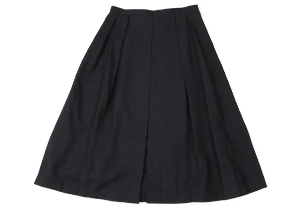 COMME des GARCONS Checked Frill Tape Inside Tuck Skirt K-165278_014