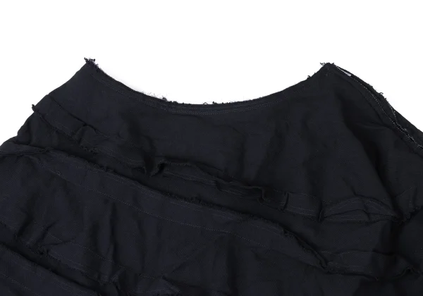 COMME des GARCONS Poly Fulling Tiered Switching Skirt K-165279_004