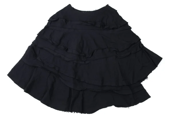 COMME des GARCONS Poly Fulling Tiered Switching Skirt K-165279_009
