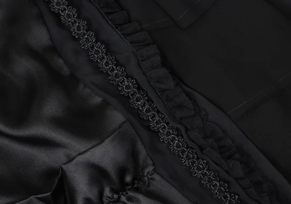 COMME des GARCONS Silk Switching Tiered Wrap Skirt K-165281_009