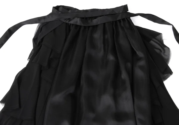 COMME des GARCONS Silk Switching Tiered Wrap Skirt K-165281_014
