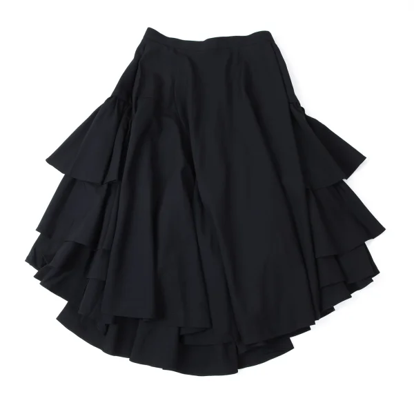 COMME des GARCONS Wool Back Tiered Switching Skirt K-165282_002
