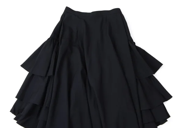 COMME des GARCONS Wool Back Tiered Switching Skirt K-165282_003