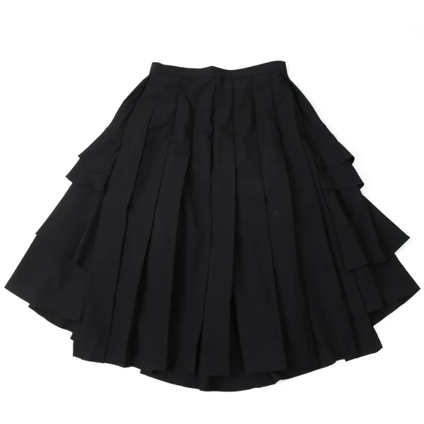 COMME des GARCONS Wool Back Tiered Switching Pleats Skirt K-165283_002