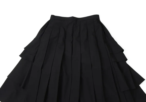 COMME des GARCONS Wool Back Tiered Switching Pleats Skirt K-165283_003