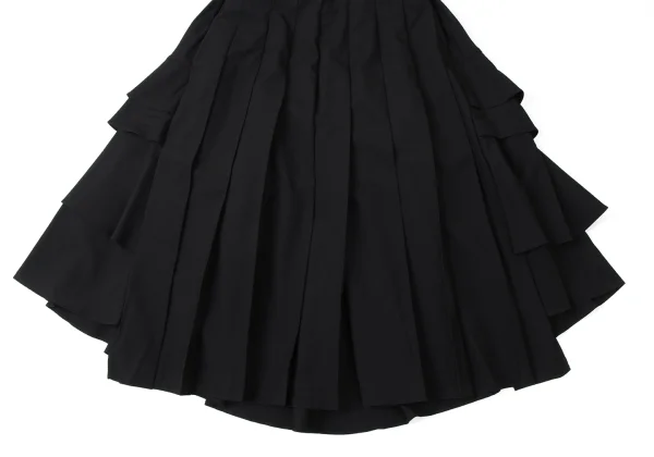 COMME des GARCONS Wool Back Tiered Switching Pleats Skirt K-165283_005