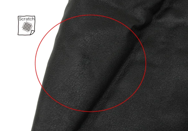 COMME des GARCONS Heart Lace Switching Synthetic Leather Culottes K-165285_008