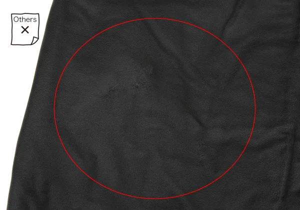 COMME des GARCONS Heart Lace Switching Synthetic Leather Culottes K-165285_012