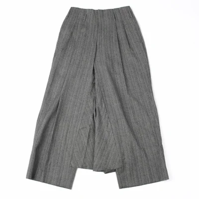 COMME des GARCONS Herringbone Skirt Style Dropped Crotch Pants