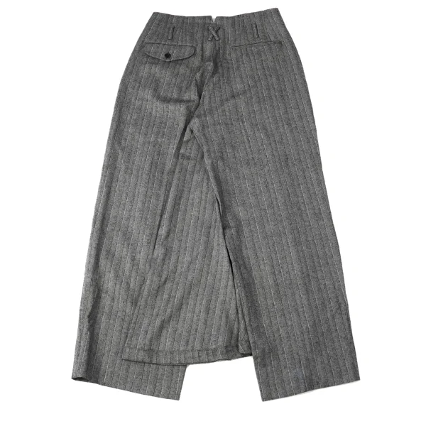 COMME des GARCONS Herringbone Skirt Style Dropped Crotch Pants K-165286_009