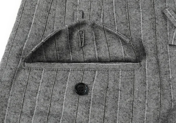 COMME des GARCONS Herringbone Skirt Style Dropped Crotch Pants K-165286_014