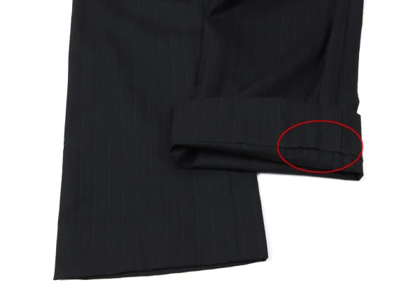 COMME des GARCONS Mesh Frill Front Stripe Pants K-165287_007