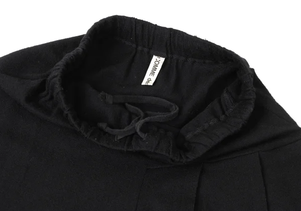 COMME des GARCONS Cut-off Pleats Switching Knit Pants K-165290_003