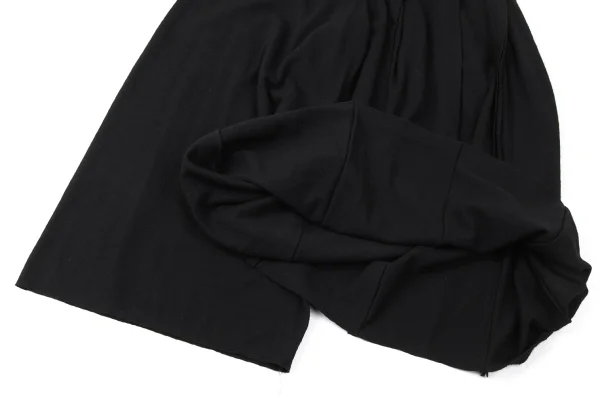 COMME des GARCONS Cut-off Pleats Switching Knit Pants K-165290_006