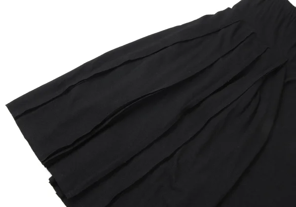 COMME des GARCONS Cut-off Pleats Switching Knit Pants K-165290_008