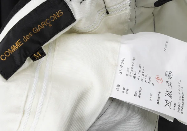 COMME des GARCONS Wool Side Switching Wide Pants K-165291_020