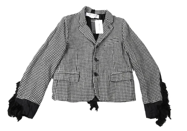 COMME des GARCONS Frill Switching Checked jacket K-165292_002