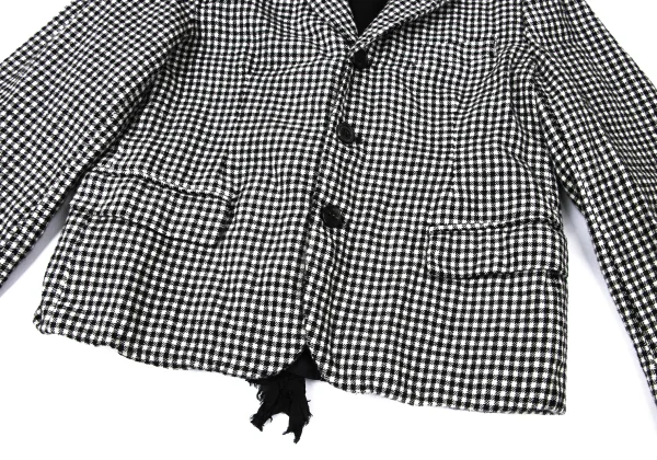 COMME des GARCONS Frill Switching Checked jacket K-165292_010