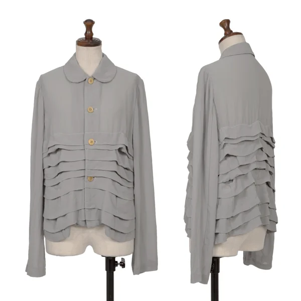COMME des GARCONS Poly Dyed Tiered Switching Jacket Grey L K-165293_001
