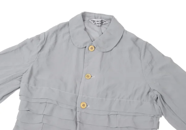 COMME des GARCONS Poly Dyed Tiered Switching Jacket K-165293_003