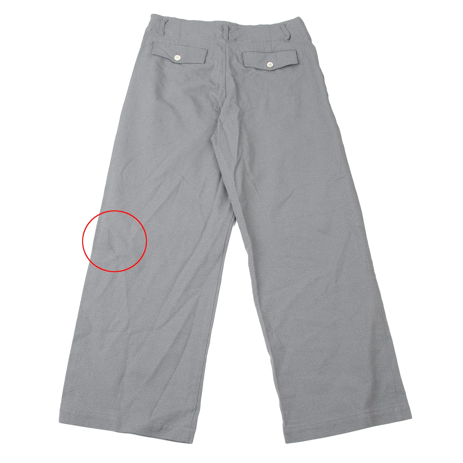 コムコム コムデギャルソンCOMME des GARCONS ポリストレートパンツ