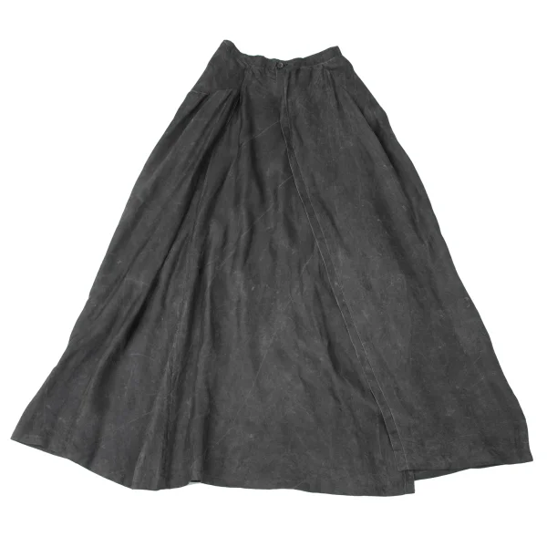 Y's Dyed Silk Wrap Skirt K-165300_002