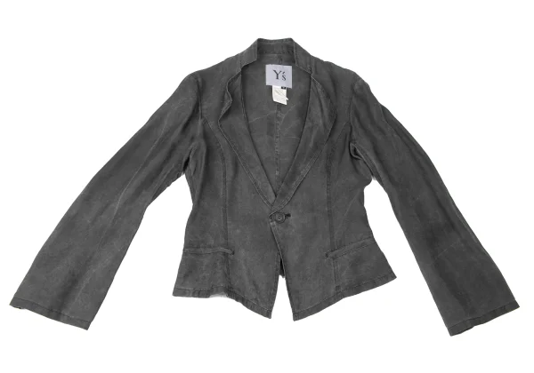 Y's Dyed Silk Shirt Jacket & Skirt K-165301_003