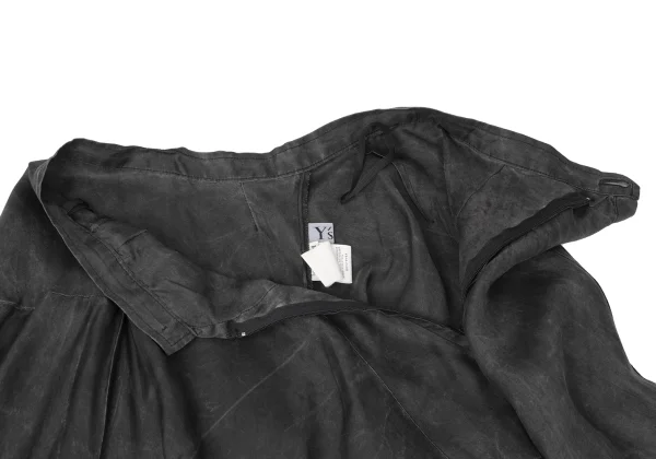Y's Dyed Silk Shirt Jacket & Skirt K-165301_011