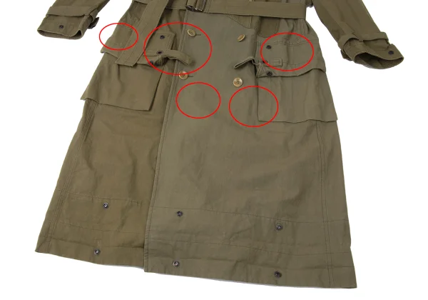 Y's Switching Cotton Military Coat K-165303_008