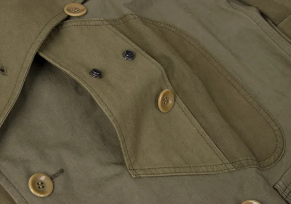 Y's Switching Cotton Military Coat K-165303_011