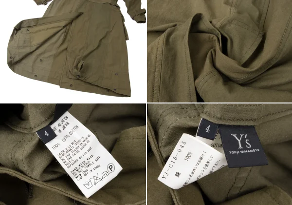 Y's Switching Cotton Military Coat K-165303_019