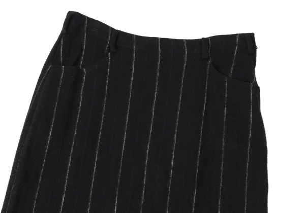 Y's Wool Stripe Knit Skirt K-165306_003