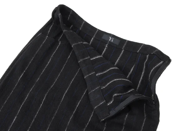 Y's Wool Stripe Knit Skirt K-165306_005