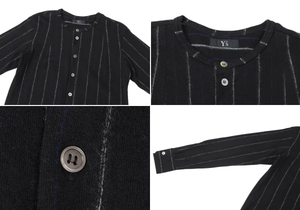 Y's Wool Stripe Knit Shirt & Skirt K-165307_004