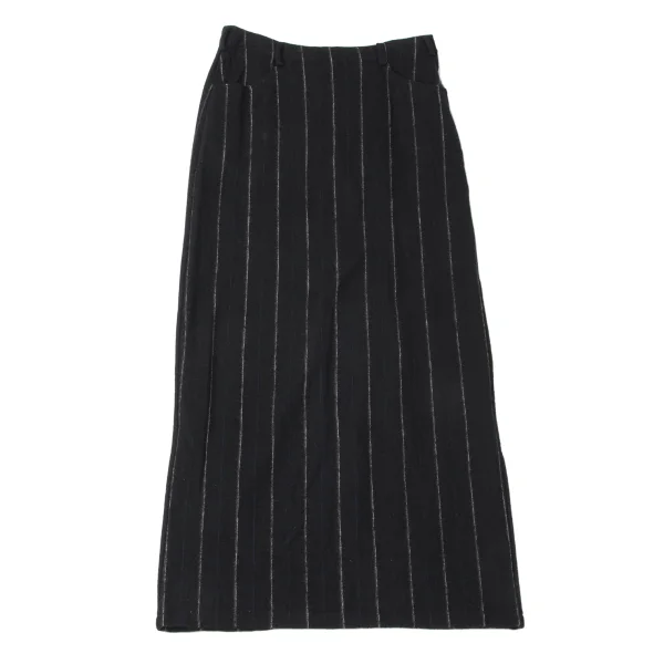 Y's Wool Stripe Knit Shirt & Skirt K-165307_010