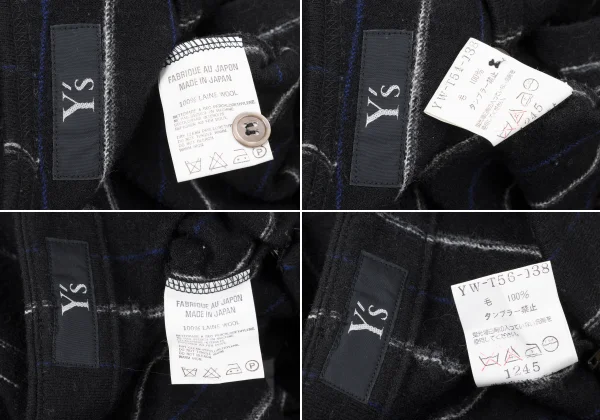 Y's Wool Stripe Knit Shirt & Skirt K-165307_018