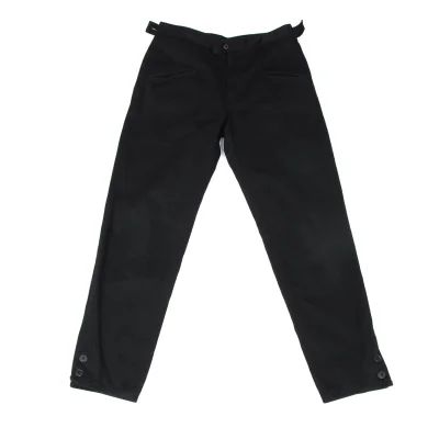 Y's Slash Pocket Button Hem Cotton Pants