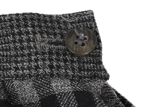 ISSEY MIYAKE I.S. Multi Pattern Wool Drape Skirt K-165323_004