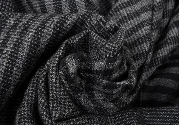 ISSEY MIYAKE I.S. Multi Pattern Wool Drape Skirt K-165323_013