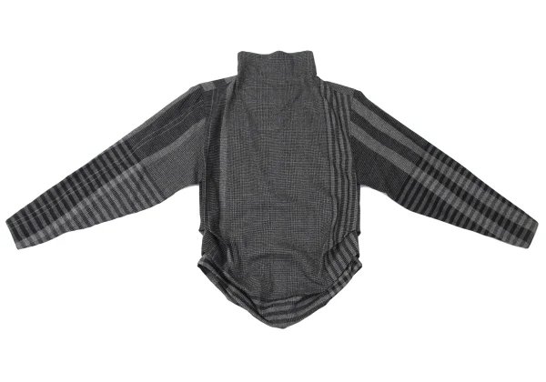 ISSEY MIYAKE I.S. Multi Pattern Wool Blouse & Skirt K-165324_003