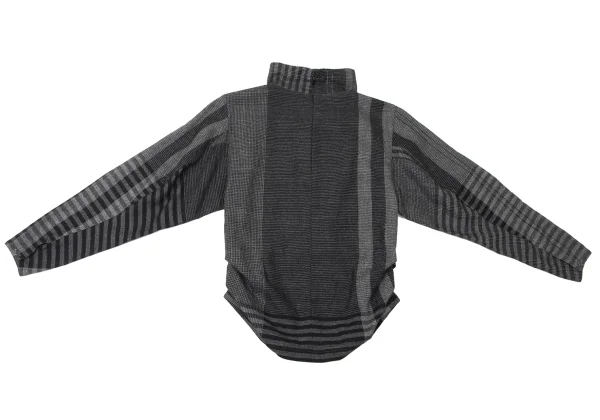 ISSEY MIYAKE I.S. Multi Pattern Wool Blouse & Skirt K-165324_008